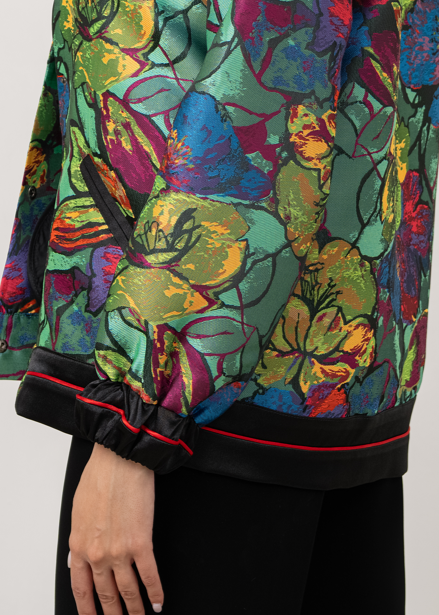 Floral Bomber Jacket